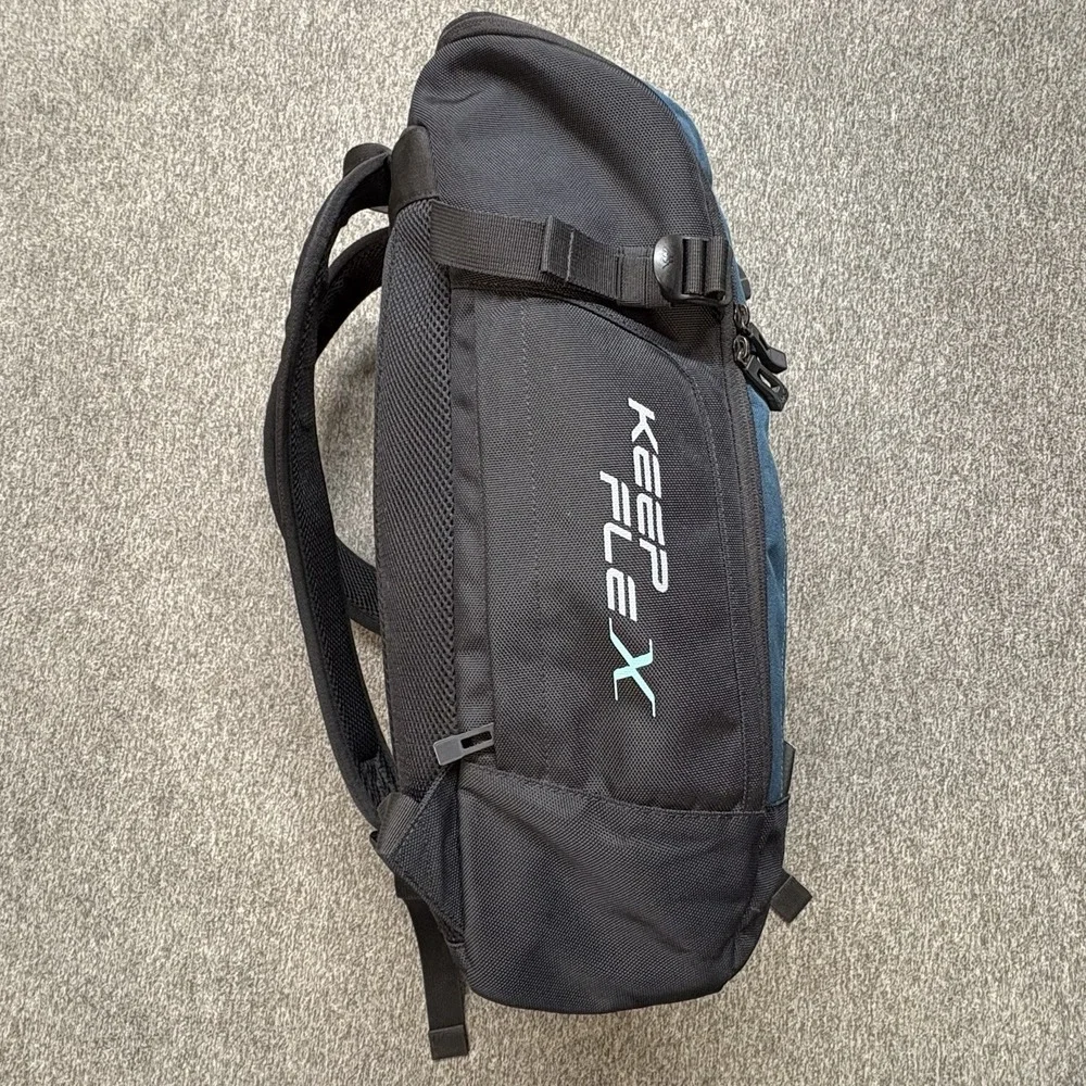 KAPPA Laptop Backpack Blue Black Y2K Strap School College Skate